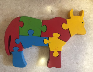 PP0123 Cow 3D Puzzle
