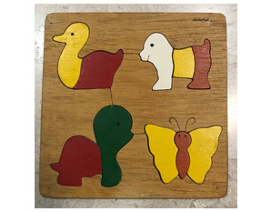 TD0248 Wooden pet animal puzzle