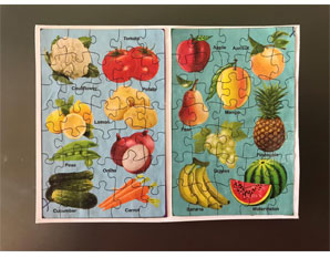 TD0282 Vegetables & fruits Puzzle